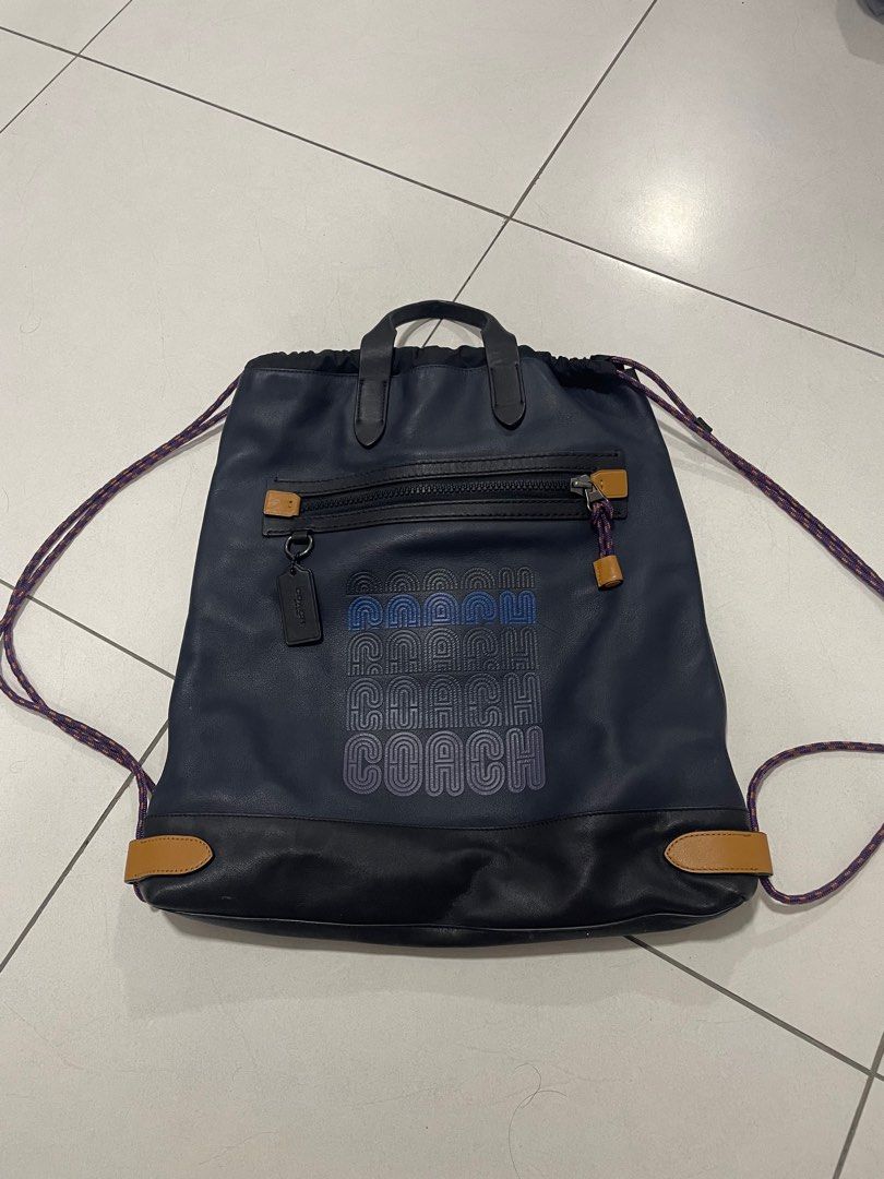 Coach academy drawstring backpack best sale