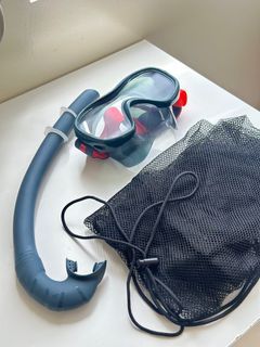 Decathlon Subea Diving Mask, Snorkel, and Mesh bag for Snorkeling/diving