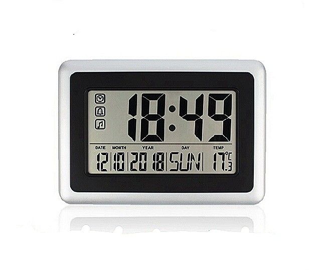 Digital Wall Clock (Category: Everything Else Others) located in Manila. Submitted by virtualtindahanipaul (Listing ID 1095690691, Image 1). Description: Digital Wall Clock Atomic Desk Alarm Large Display Battery Operated Bedroom Office Indoor Temperature (Silver) 【DIGITAL WALL CLOCK】- Easy viewing large digits time display, compact bedside clock, desk/ table clock, bedroom clock, office clock; 【RADIO CONTROLLED CLOCK】- Receiving satellite radio 