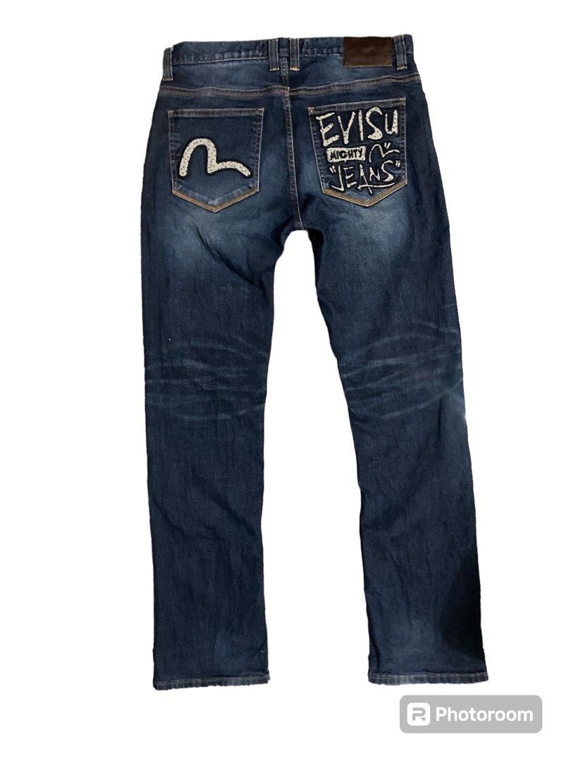 Evisu Mighty Jeans (Category: Jeans) located in Zarraga. Submitted by chris.coy (Listing ID 1310943289, Image 1). Description: Evisu Mighty Straight Cut Jeans OFF 34 on tag 800 shipped.