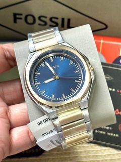 🇺🇸✈️Fossil US Evanston Two-tone Solar-powered Limited Edition Stainless Steel Case Men’s Watch! Arrived from US!