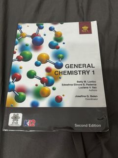 General Chemistry 1 STEM SHS Book