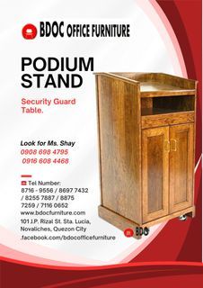 Guard's Podium Table / Steel Cabinet / Office Partition / Office Furniture