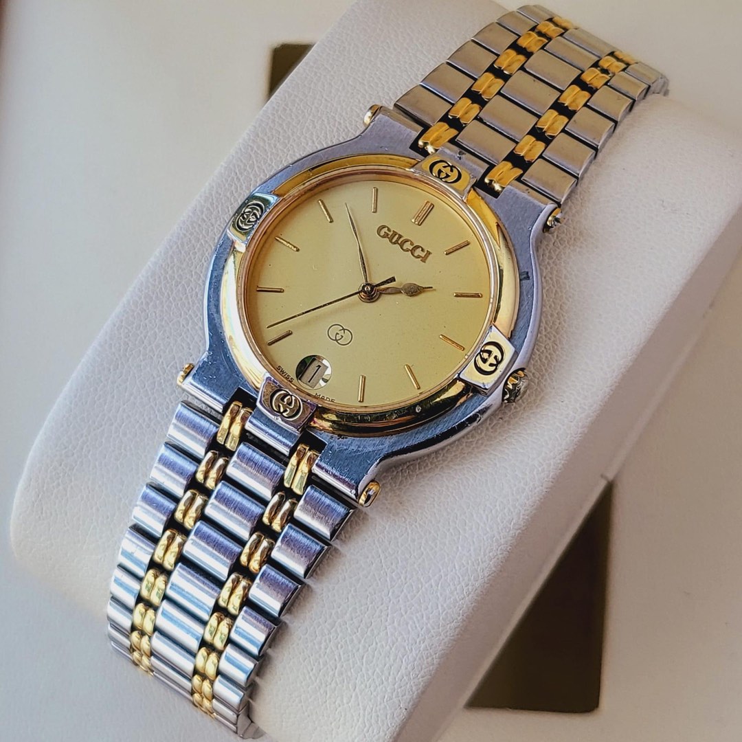 GUCCI 9000M Two tone Watch UNISEX