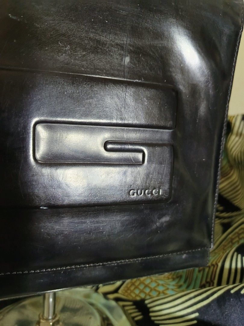 Vintage black gucci purse on sale
