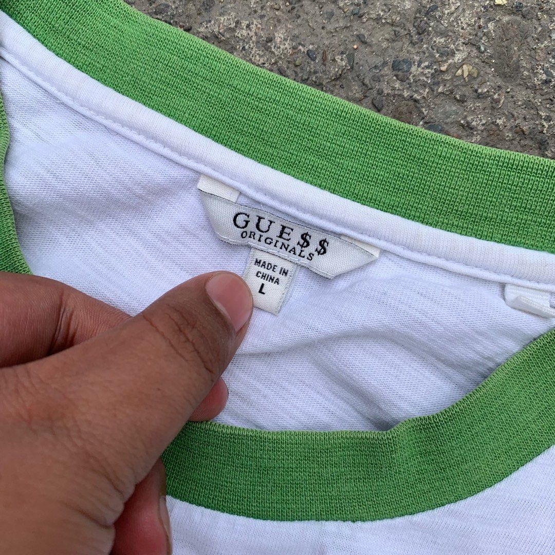Guess x A$ap Rocky Tee (Category: Tshirts & Polo Shirts ) located in Manila. Submitted by fromtheflea (Listing ID 1310892399, Image 3). Description: guess x a$ap rocky tee excellent condition; large on tag but fits xl dimensions: 23.5x31 Php 3,500 easy keep if not sold.