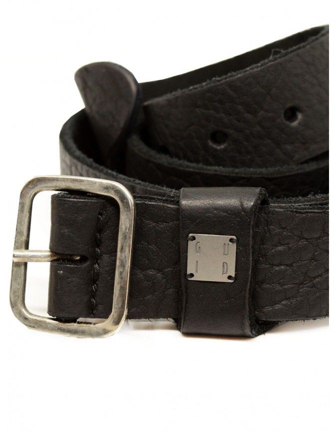 Guidi BLT16 Full Grain Bison Black Leather Belt, Men's Fashion
