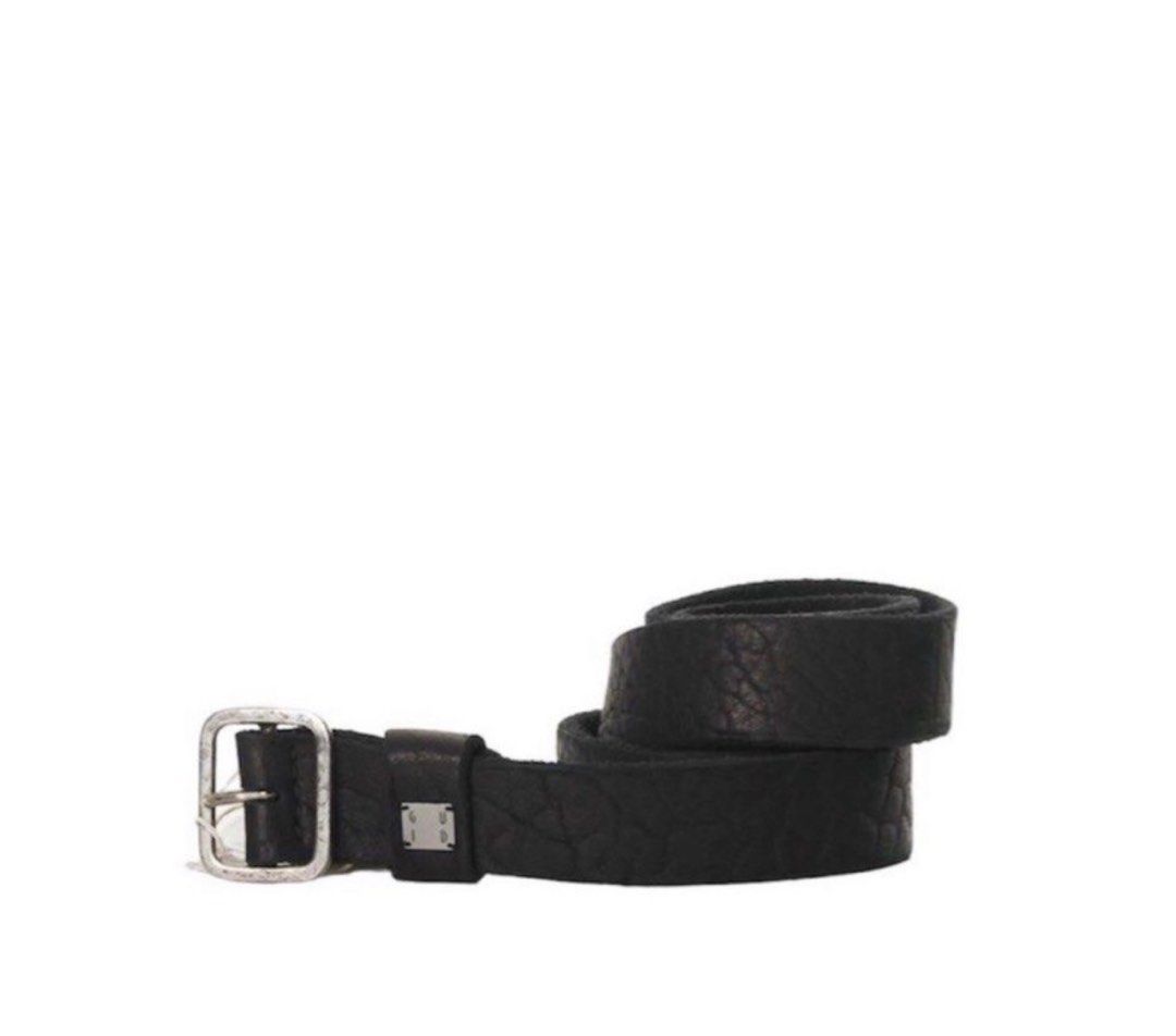 Guidi BLT16 Full Grain Bison Black Leather Belt, Men's Fashion