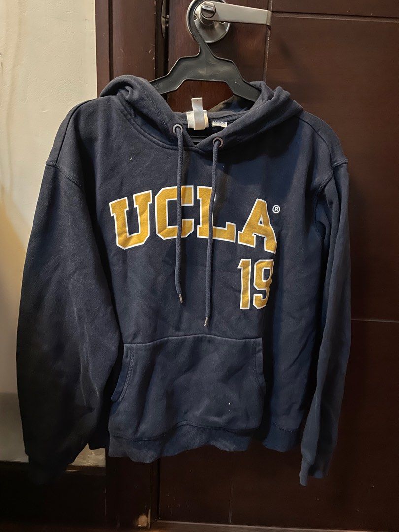H M UCLA Navy Hoodie Women s Fashion Coats Jackets and Outerwear on Carousell