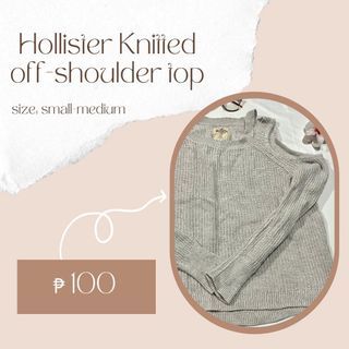 Hollister Knitted Off shoulder top