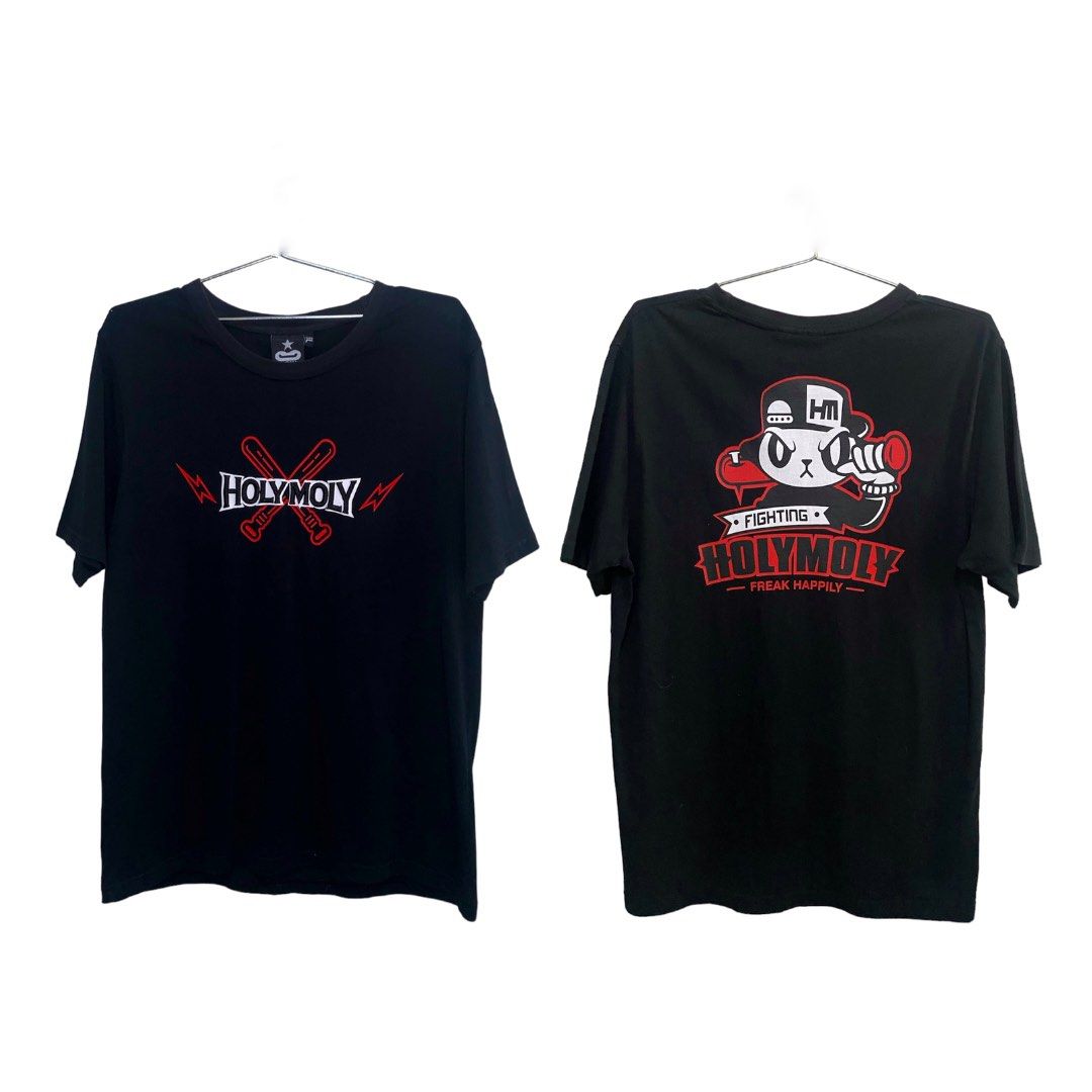 HOLYMOLY shirt mens (Category: Tshirts & Polo Shirts ) located in Taytay. Submitted by rotation_exit (Listing ID 1310943226, Image 1). Description: 10/10 condi, no flaws only worn once best fit: L dimensions: 20x27” sleeve length: 8” color rate: 10 mop: gcash (payment first, no cod) mod: j&t / lalamove pin loc: mabaya manila / 33 b pagasa taytay if not responding, please text us.