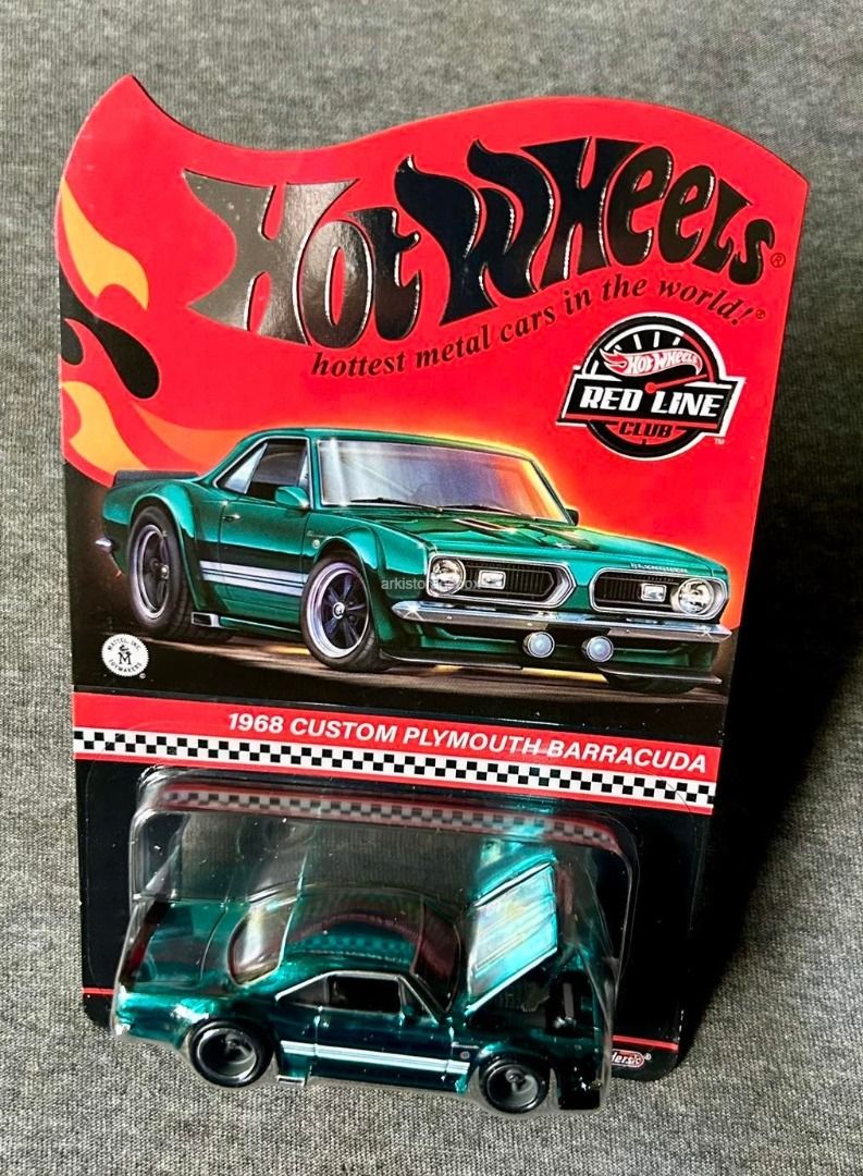 Hot Wheels RLC Exclusive - 1968 Custom Plymouth Barracuda (Spectraflame Teal) - Collection