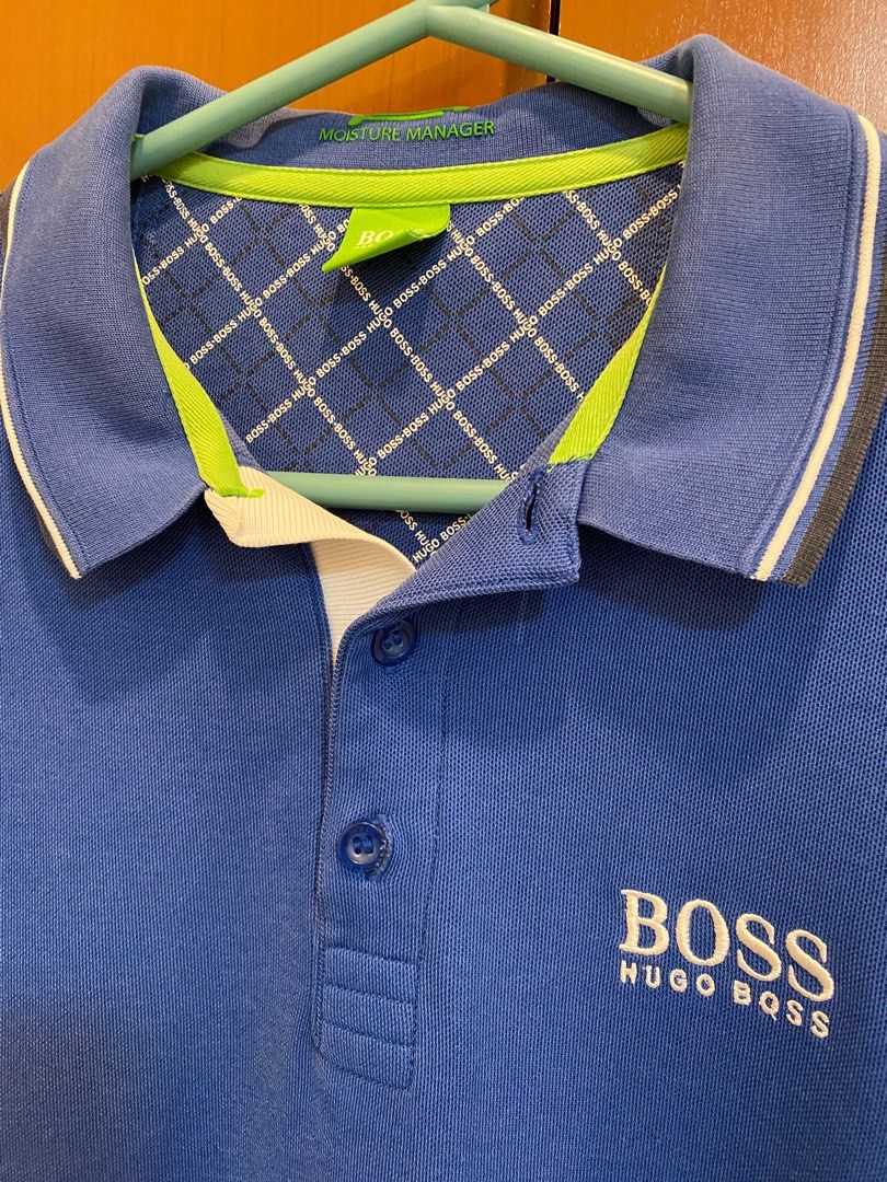 Hugo Boss Polo Shirt (Category: Tshirts & Polo Shirts ) located in Panabo. Submitted by jesrielle (Listing ID 1310980218, Image 3). Description: Moisture Manager (Drifit Material) Very good condition 9/10 Large on tag but best fit to medium Dimension: 20x27 .