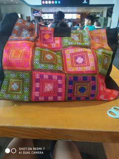 Imbroidery & fabric art shoulder bag
