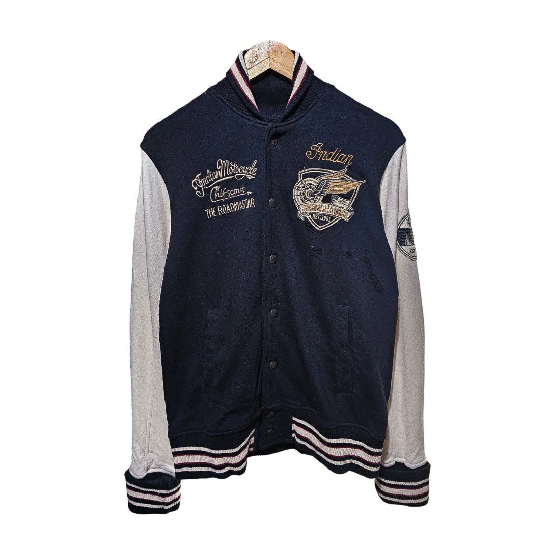 Indian Motorcycle Varsity Jacket Men s Fashion Coats Jackets and Outerwear on Carousell
