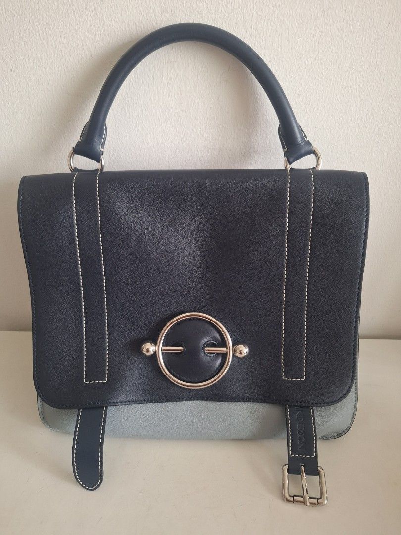 JW Anderson unisex large disc leather bag. Luxury Bags Wallets on Carousell