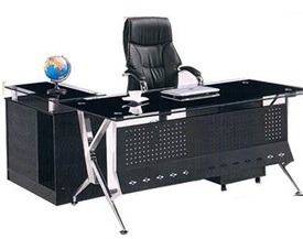 L Layout Glass Surface, Manager Table, Boss Table, Computer Table ...