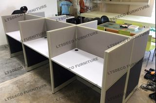 LAMINATED WORKSTATION CUBICLE WITH PANEL | OFFICE PARTITION | OFFICE FURNITURE