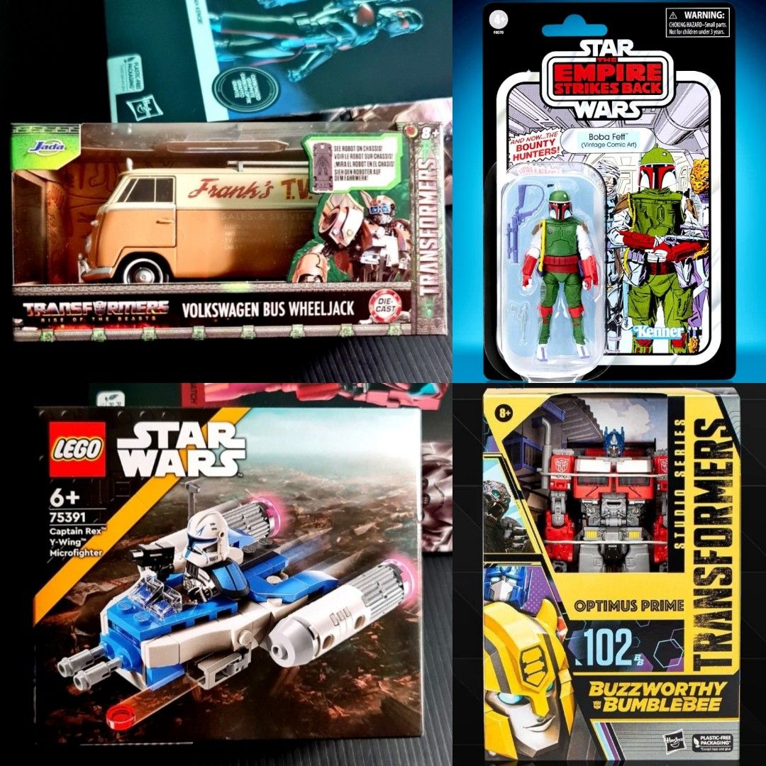 Lego Star Wars 75391 Captain Rex Y Wing Microfighter 3.75 Boba Fett Target Exclusive Vintage Collection TVC Hasbro Black Series Transformer