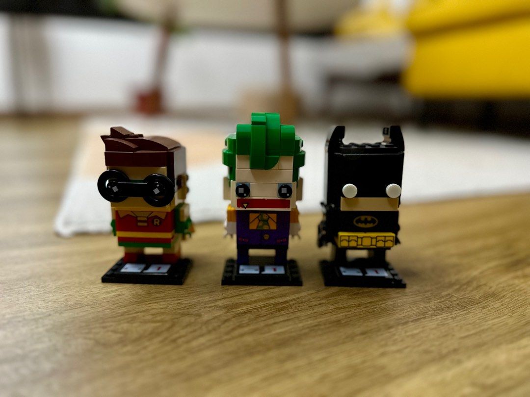 LEGO Brickheadz Batman Robin and Joker Rare Retired Hobbies Toys Toys Games on Carousell
