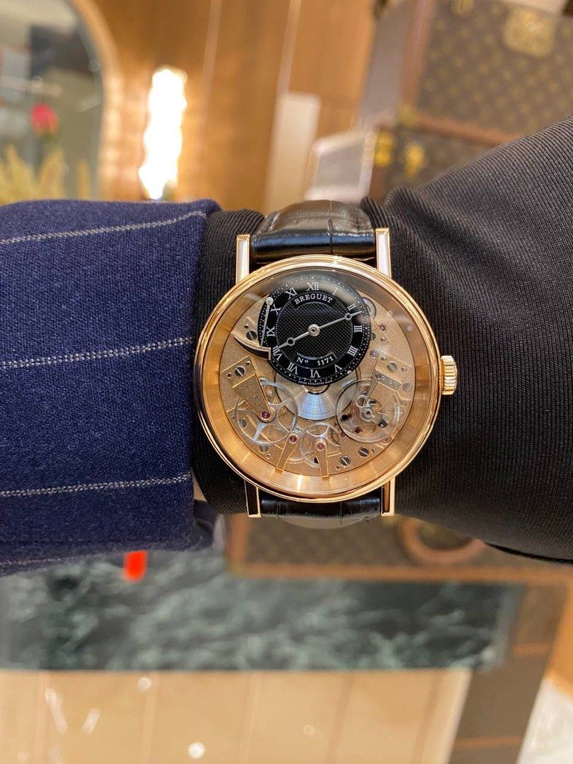 LIKE NEW BREGUET TRADITION REF 7057BR 18K 750 ROSE GOLD 40MM AUTOMATIC VERY NICE YEAR 2017 WATCH FULL SET