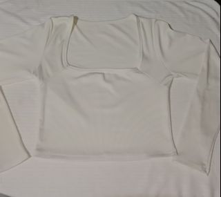 Long sleeve white top