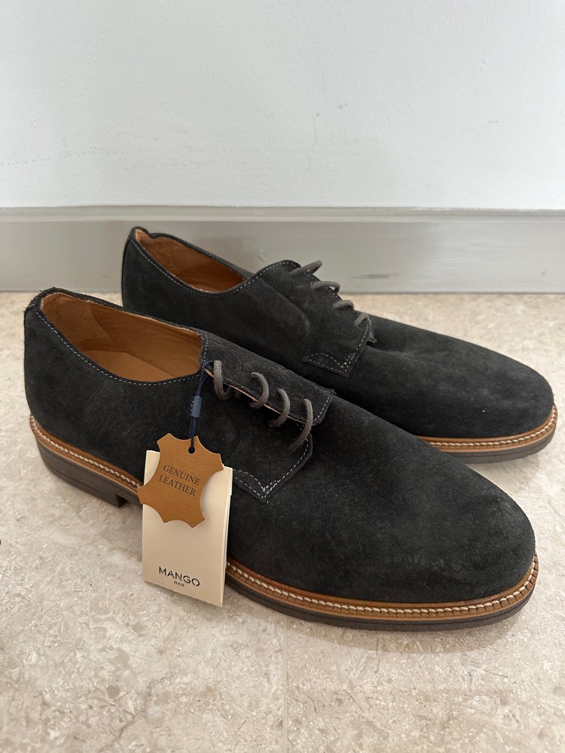Mango Man Leather Dress Shoes Men s Fashion Footwear Dress Shoes on Carousell