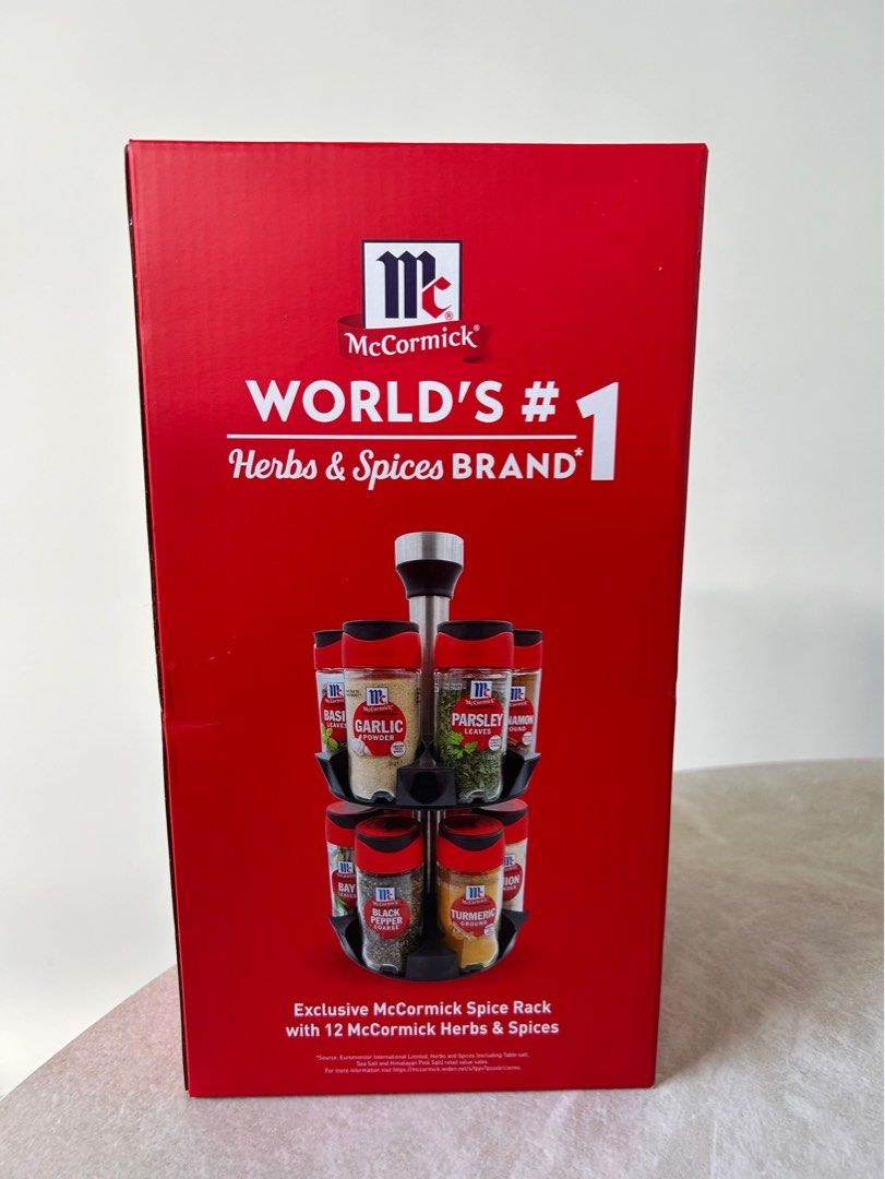 McCormick Spice Rack with 12 Herbs Spices Food Drinks Spice Seasoning on Carousell