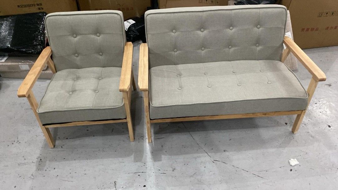 MINIMALIST GRAY SOFA SINGLE & DOUBLE (Category: Sofas) located in Makati City. Submitted by gineth24 (Listing ID 1310879996, Image 1). Description: Brand New Single Seater- 4,000 Double Seater - 5,900 +Sf, may vary per location Pm for faster transaction.