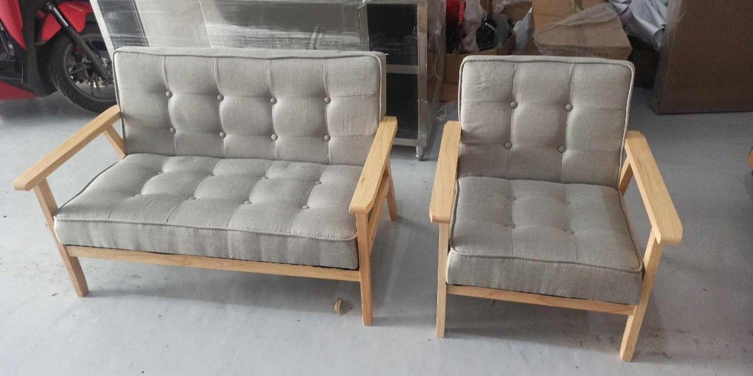 MINIMALIST GRAY SOFA SINGLE & DOUBLE (Category: Sofas) located in Makati City. Submitted by gineth24 (Listing ID 1310879996, Image 3). Description: Brand New Single Seater- 4,000 Double Seater - 5,900 +Sf, may vary per location Pm for faster transaction.