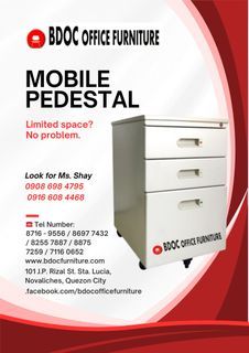 Mobile Pedestal Steel Cabinet / Reception Counter / Office Partition / Office Furniture