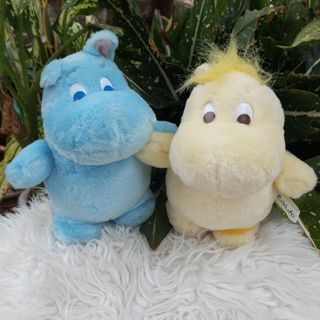 MOOMIN Blue & Snorkmaiden by Tuttle-mori & Kawakei Plush Toy Japan