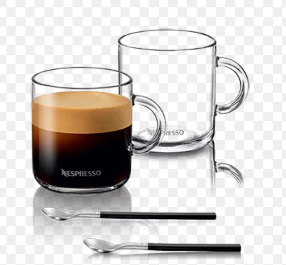 Nespresso Vertuo Mug Set In box (2 mugs + 2 spoons), Furniture & Home  Living, Kitchenware & Tableware, Coffee & Tea Tableware on Carousell