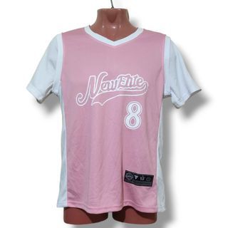 NEW ENTE Pink White Drifit Jersey Tshirt