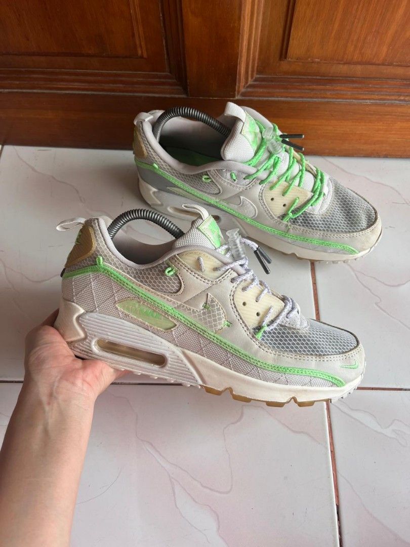 nike air max 90 sail neon green