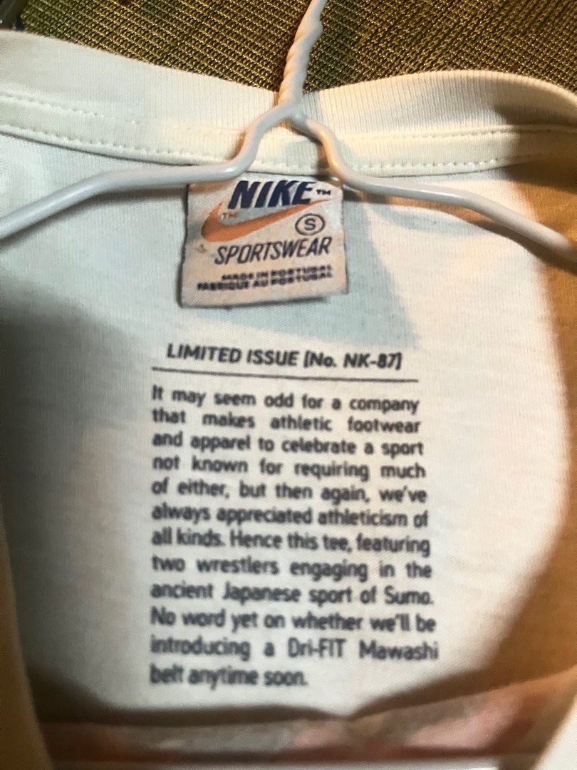 nike sumo (Category: Activewear) located in Pontian. Submitted by amsabri (Listing ID 1310990708, Image 2). Description: nike sumo made in portugal barang rare .
