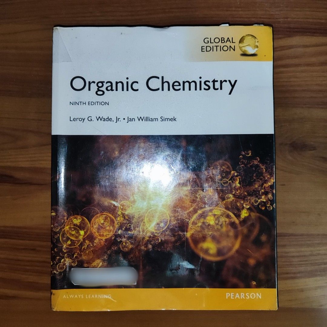 Organic Chemistry by Wade & Simek (Category: Textbooks) located in Manila. Submitted by preloveditems_stoicphy (Listing ID 1310952656, Image 1). Description: by Wade and Simek PEARSON 9th edition Paperback With plastic cover Some pages have highlights and annotations.
