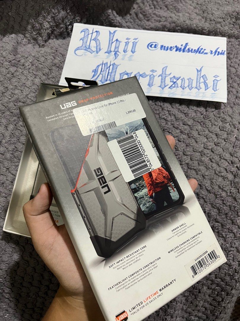 Original Urban Armor Gear Case Plasma Edition for iPhone 13 Pro (Category: Cases & Sleeves) located in Rizal. Submitted by moritsuki_rhii (Listing ID 1310937442, Image 3). Description: For Sale Original Urban Armor Gear Case Plasma Edition for iPhone 13 Pro ₱1,000 each‼️‼️‼️ Original Price: ₱1,890 Available colors: ✅Ice ✅Mallard 📍Taytay, Rizal.