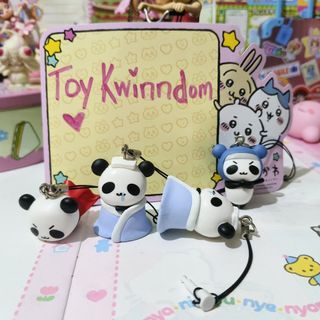 Panda charm keychain swing trinket