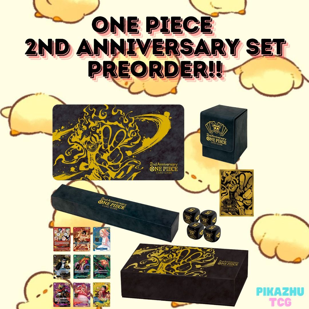 PO! PREMIUM BANDAI ONE PIECE 2nd ANNIVERSARY SET//OP01/OP02/OP03  