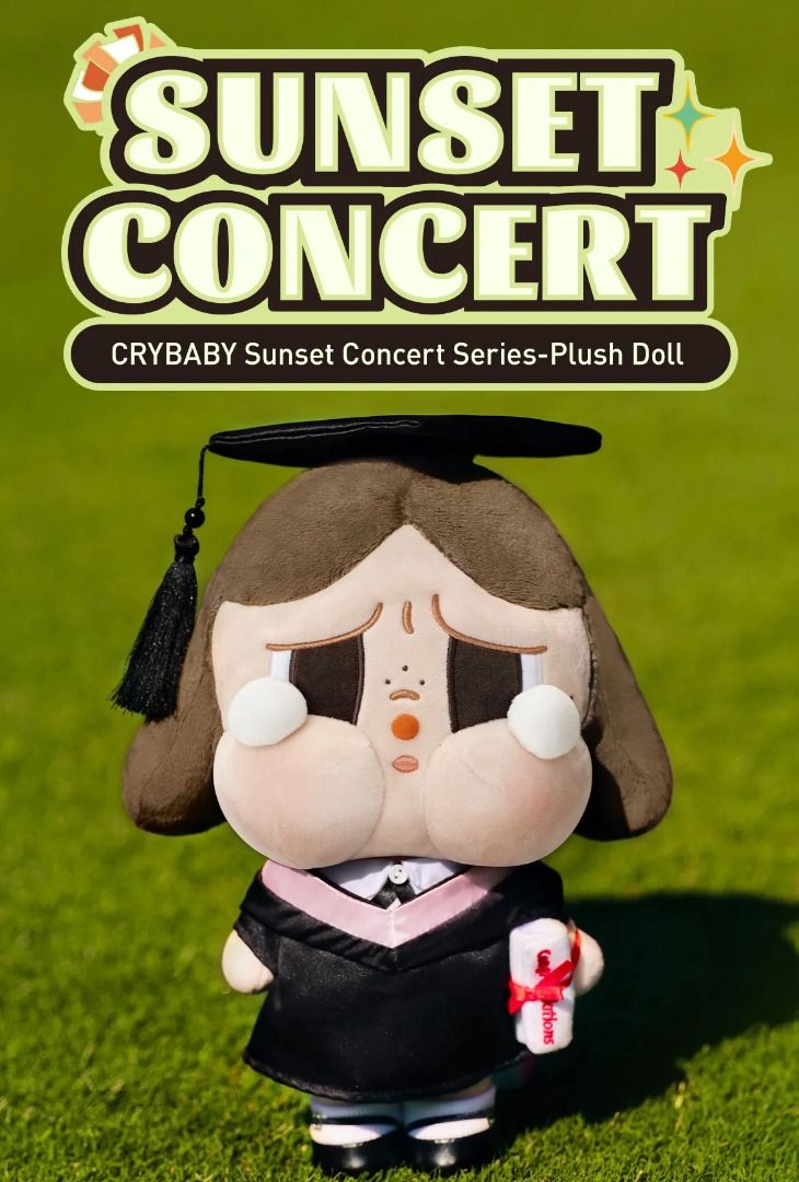 Pop Mart CRYBABY Sunset Concert Series Plush Doll, Hobbies & Toys
