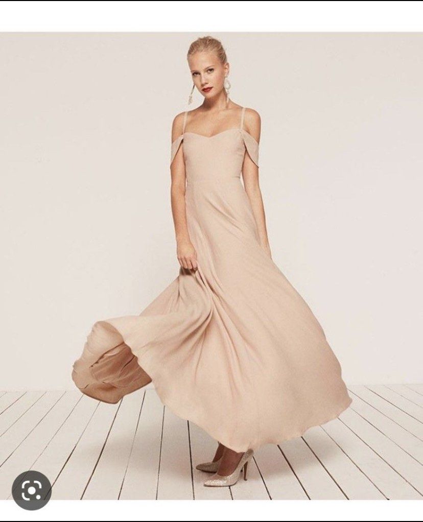 reformation poppy dress in ivory Reformation poppy dress