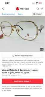 Roberta di camerino eye glasses