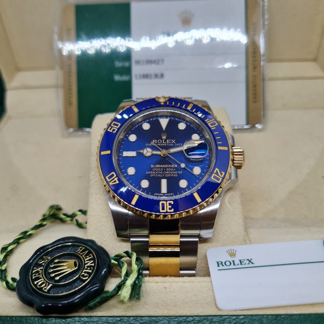 Rolex submariner 116613 lb hot sale