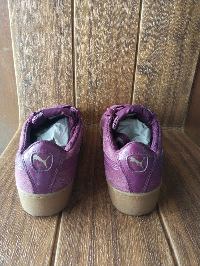 Sepatu Second Original Puma Suede Purple Size 35,5/22cm, Fesyen