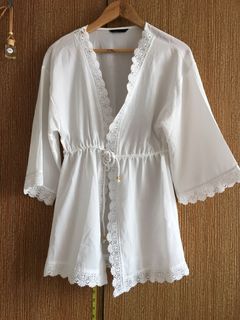 SHEIN white Cover up