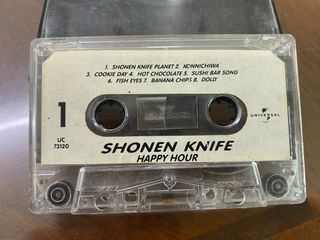 Shonen Knife – Happy Hour - Philippines Original Music Cassette Tape Album - NO COVER INLAY