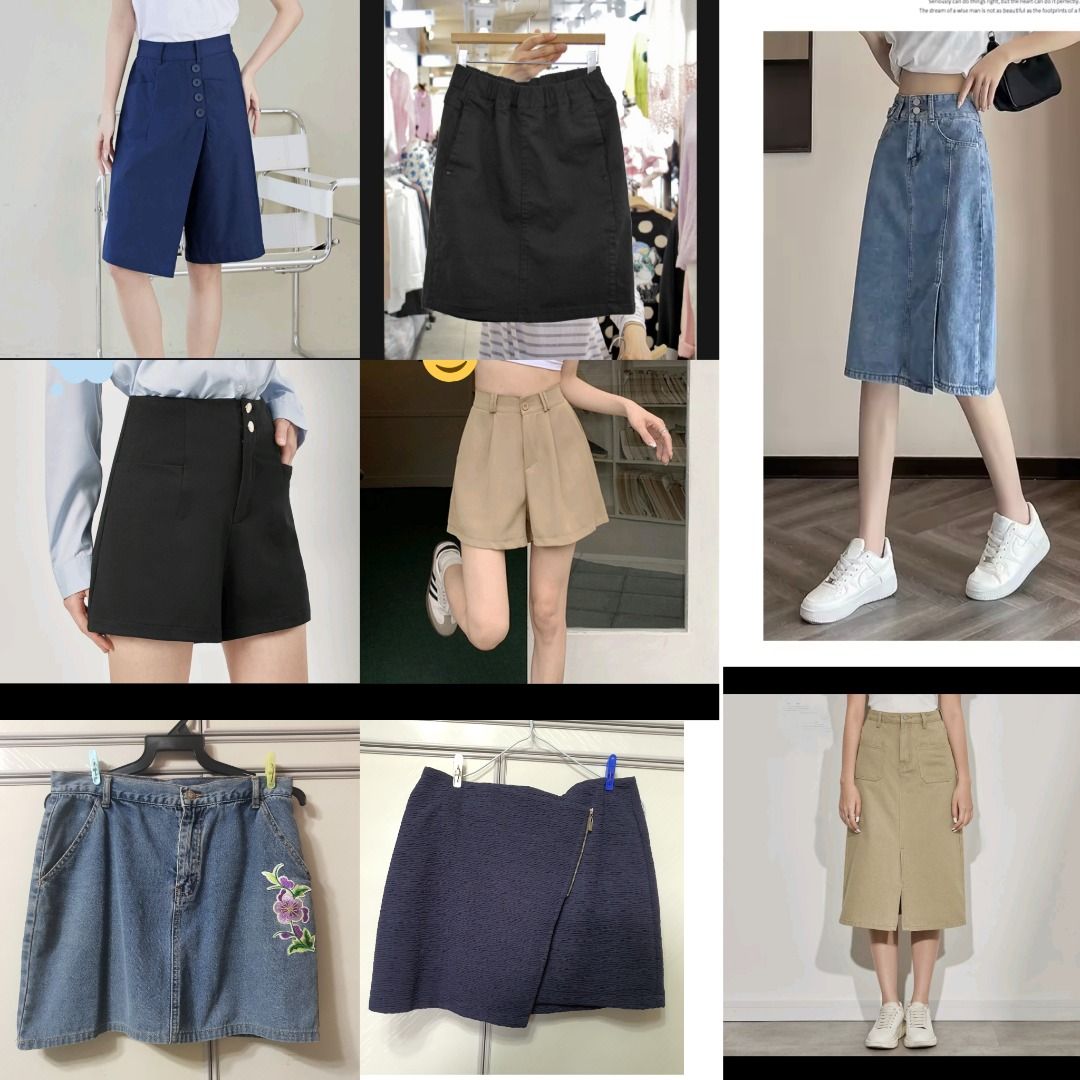 Shorts skirts culotte denim M L XL
