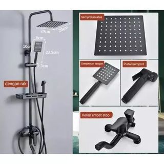 Shower Set with Faucet - Hot and Cold