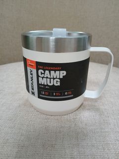 STANLEY LEGENDARY CAMP MUG CUP STAINLESS STEEL INSULATED w DRINK-THRU NEW